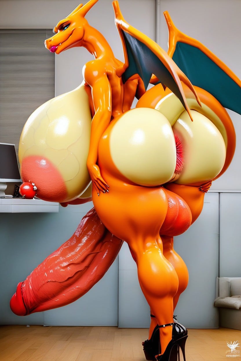 Super Wide Hips, Ultra Details, Hyper Gape Asshole Furry AI Porn
