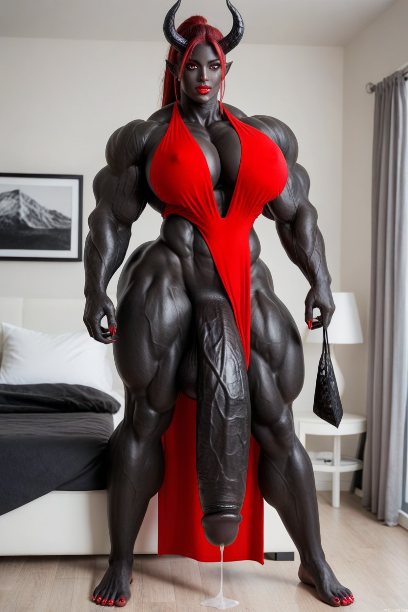 Gigantic Flaccid Black Cock, Diablo, Red Dress Porno shemale IA