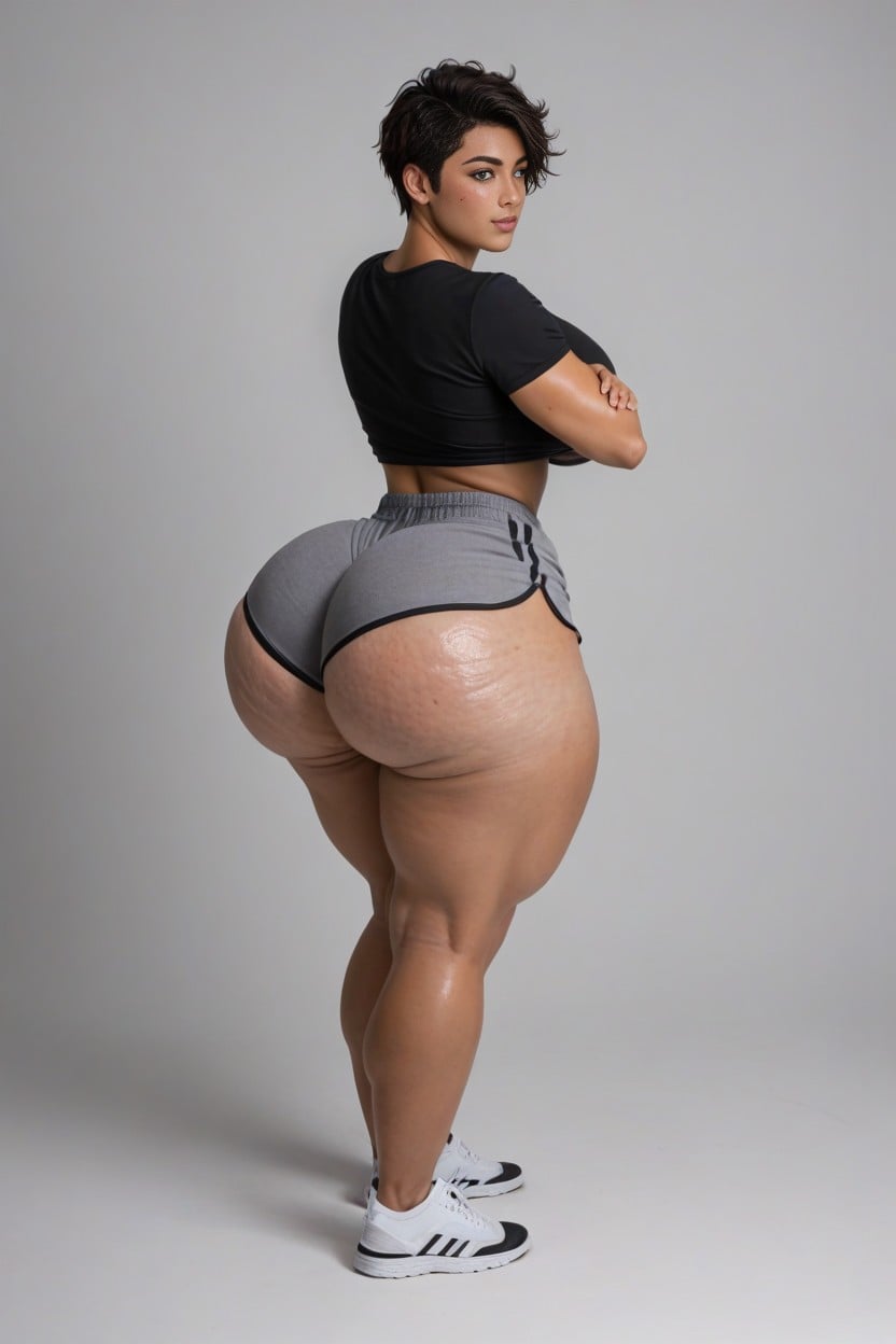View Ultra Very High Up, Curvy, Thunder Thighs AI Porn
