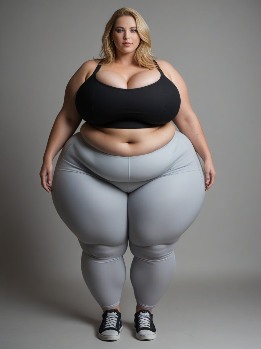 Leggings, Too Fat To Move, Hyper Obese AI Porn