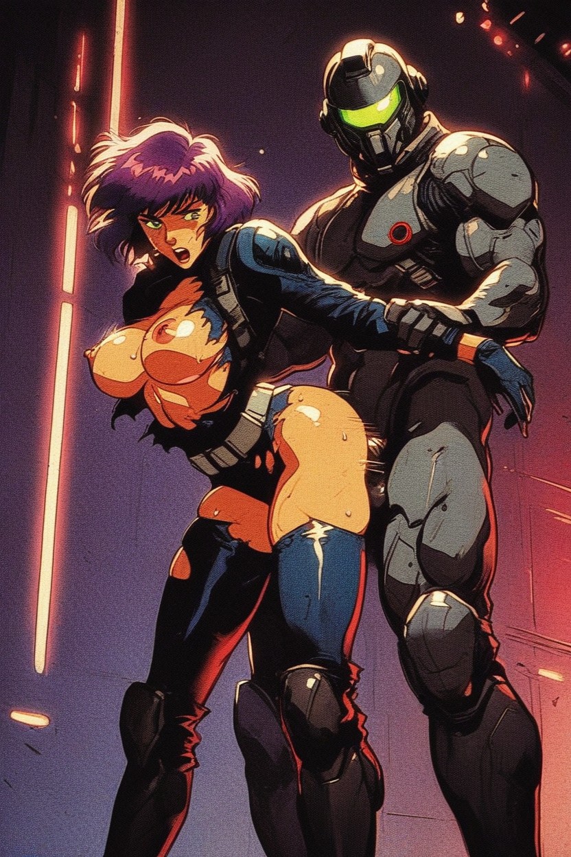 Bold Man, Bounce Lines, Spaceship AI Porn