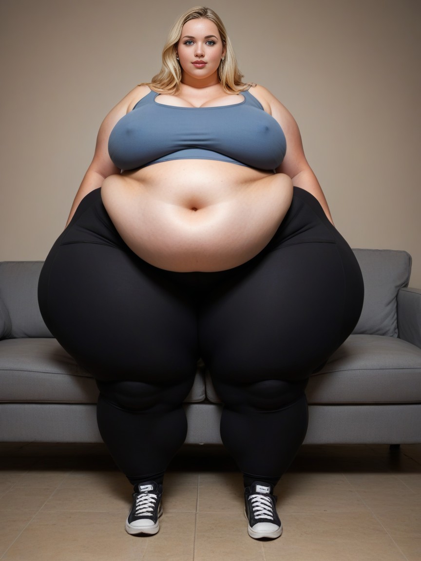 Ussbbw, Fully Clothed, 파란색 AI 포르노