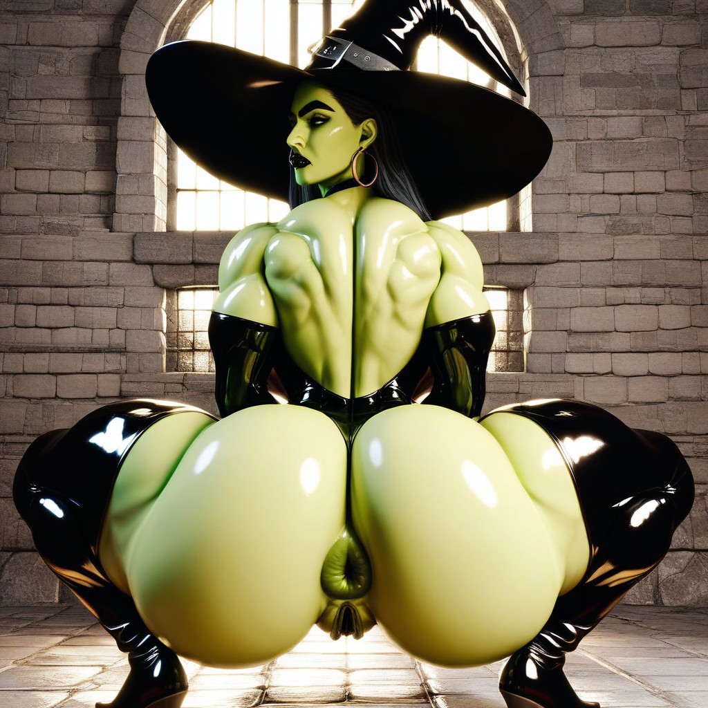 D Render, Pointy Hat, Oiled Up AI Porn