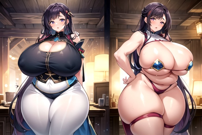 Cleavage, Hyper Ultra Mega Busty, The Most Perfect Face Hentai AI Porn
