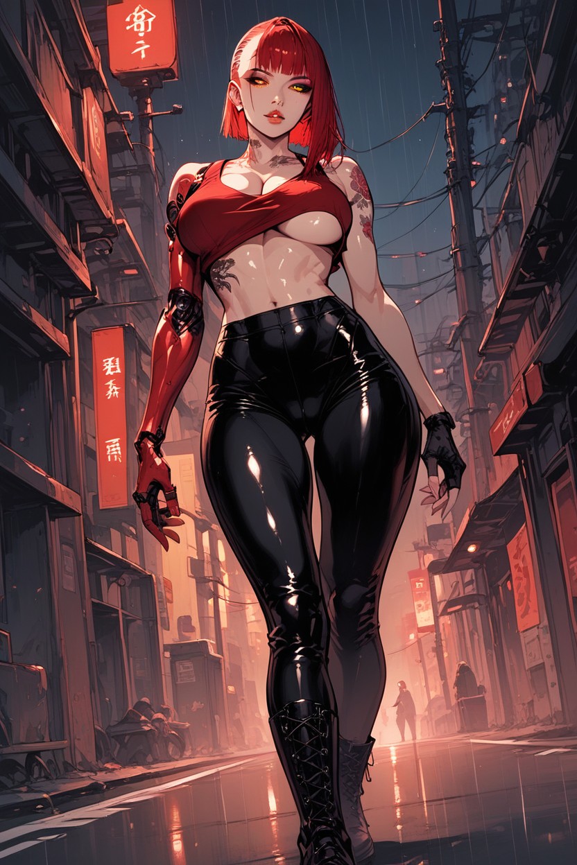 Ultra High Details, Rounded Ass, Bobcut Hentai AI Porn