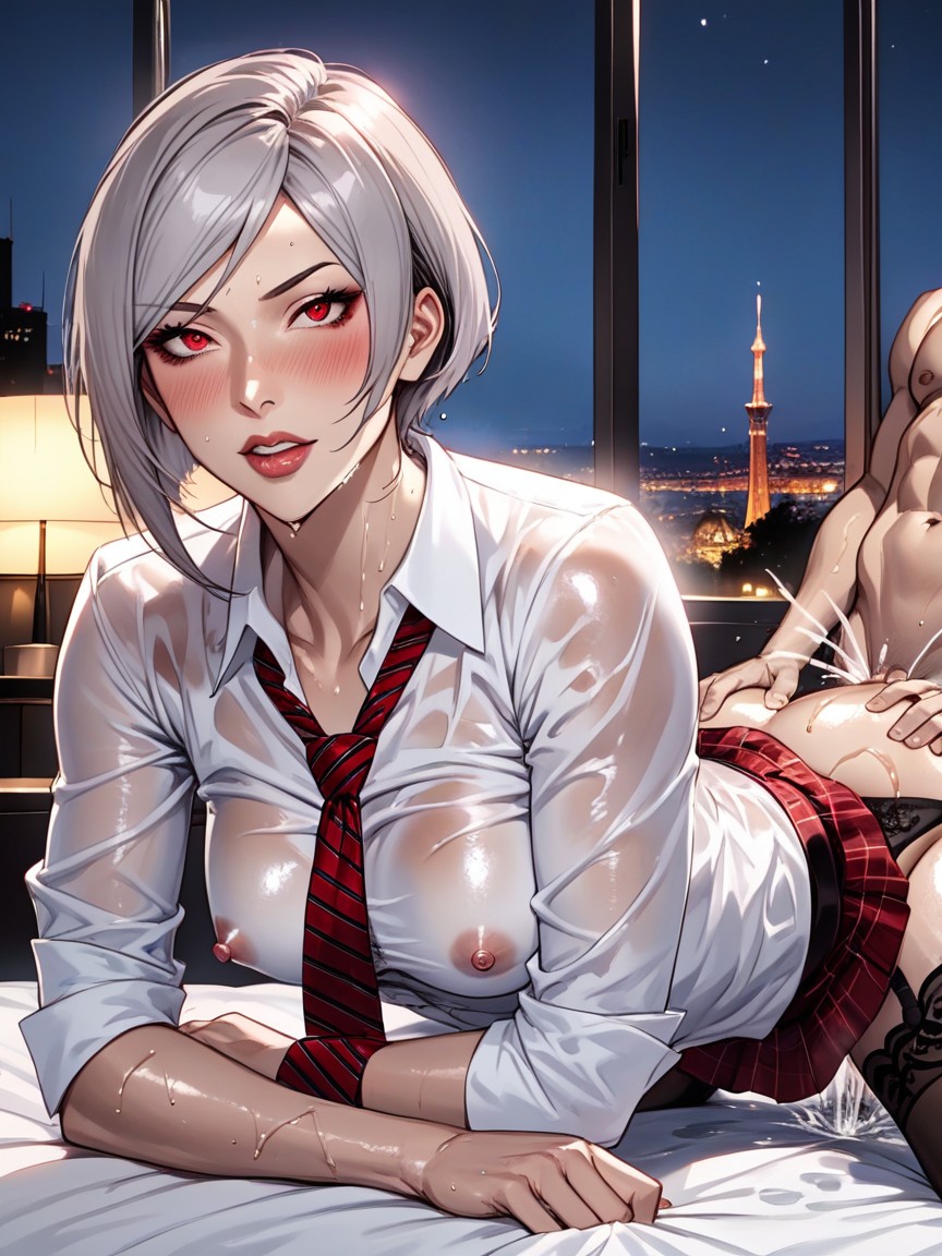 Night City Background, Nakiri Alice From Shokugeki No Soma, Oiled Skin Hentai AI Porn