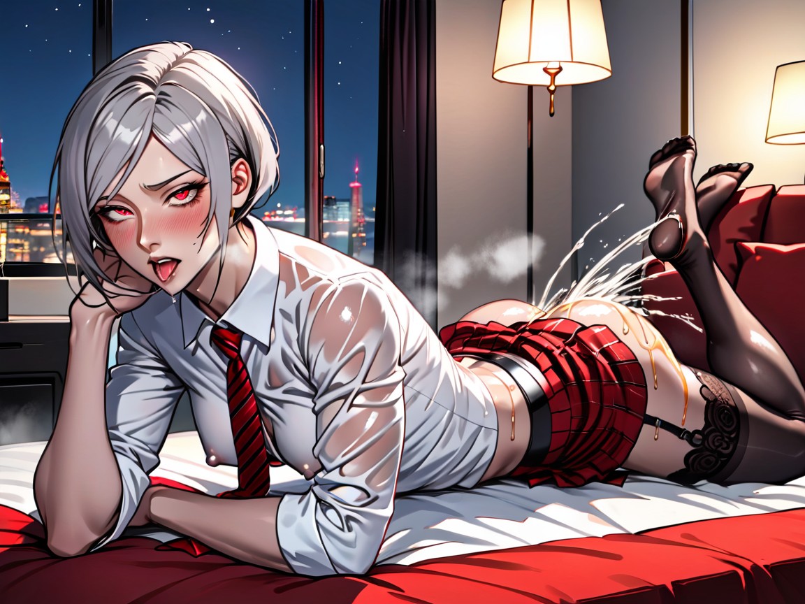 Luxury Penthouse, Massive Eyes, High Resolution Hentai AI Porn