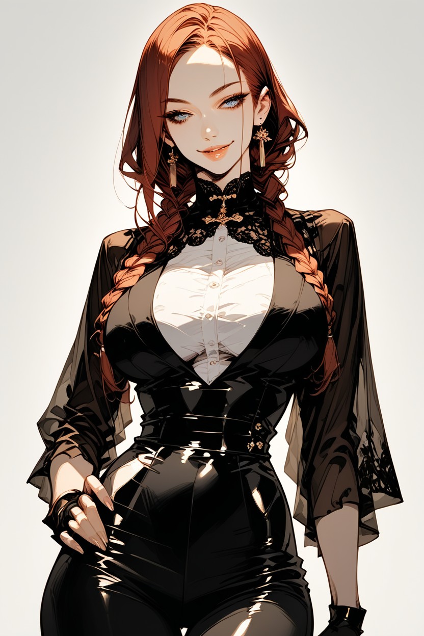 Pencil Waist, Hand On Hips, Grinning Hentai AI Porn