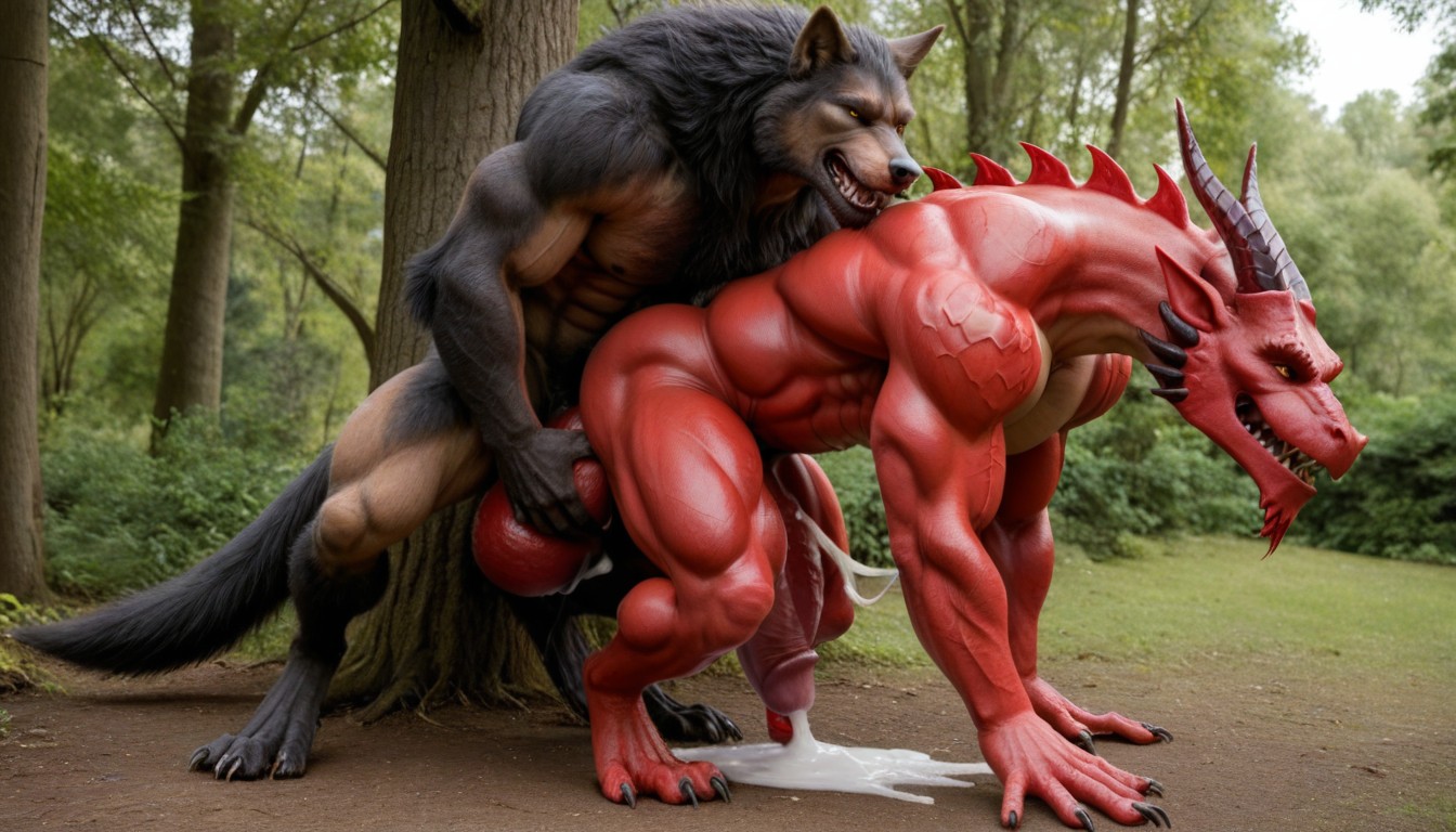 Soft Sunlight From Above, Domination Sex, Werewolf Impaled By Gigantic Cock And Lifted Up AI同性戀黃片