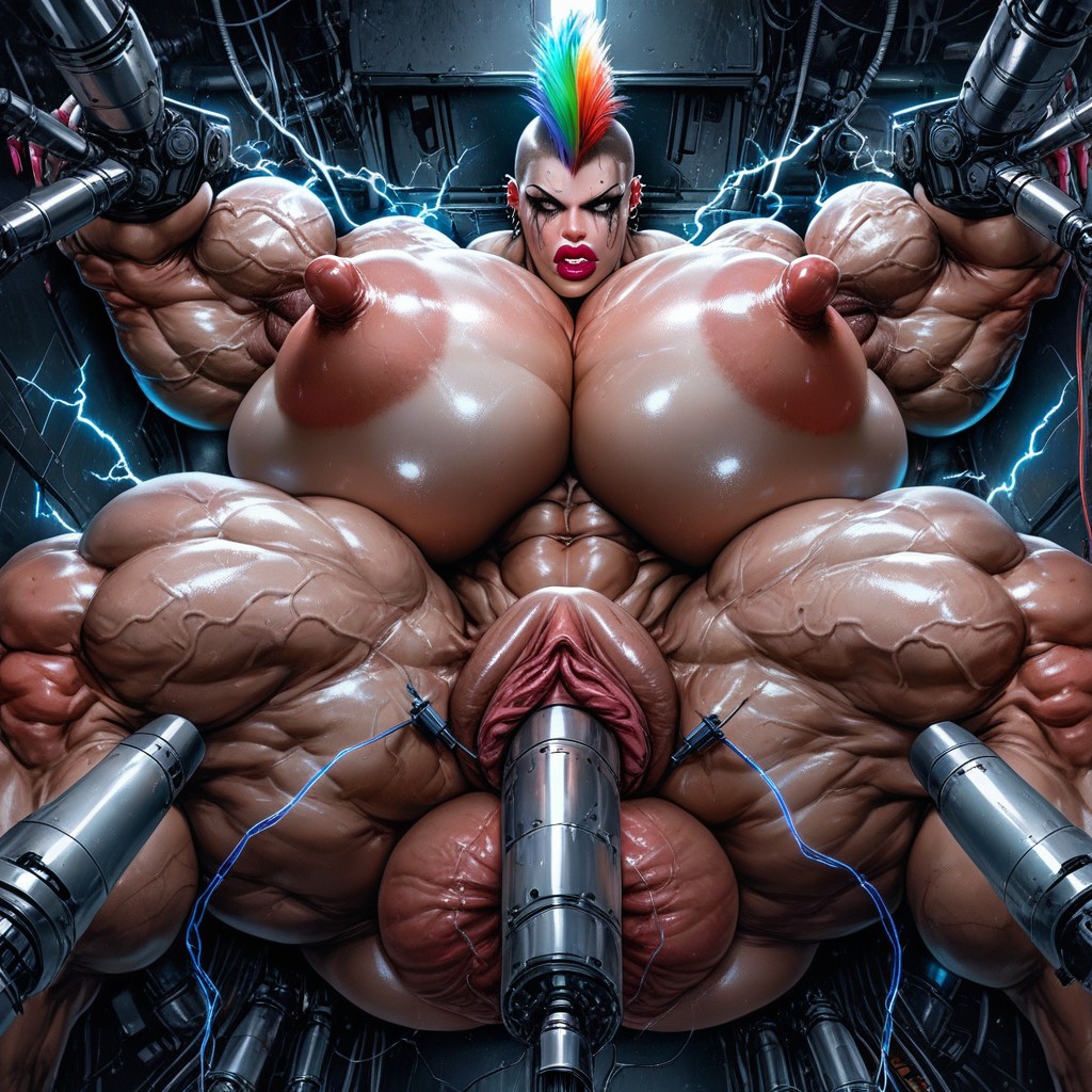 Running Makeup, Machines Spreading Legs Open, 50+ AI Porn