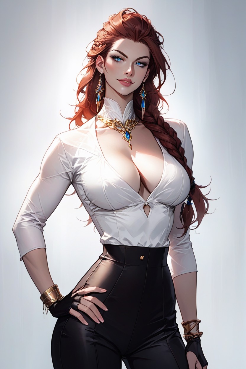 Perfect Body, Elegant And Curvy Figure, Straight Hentai AI Porn