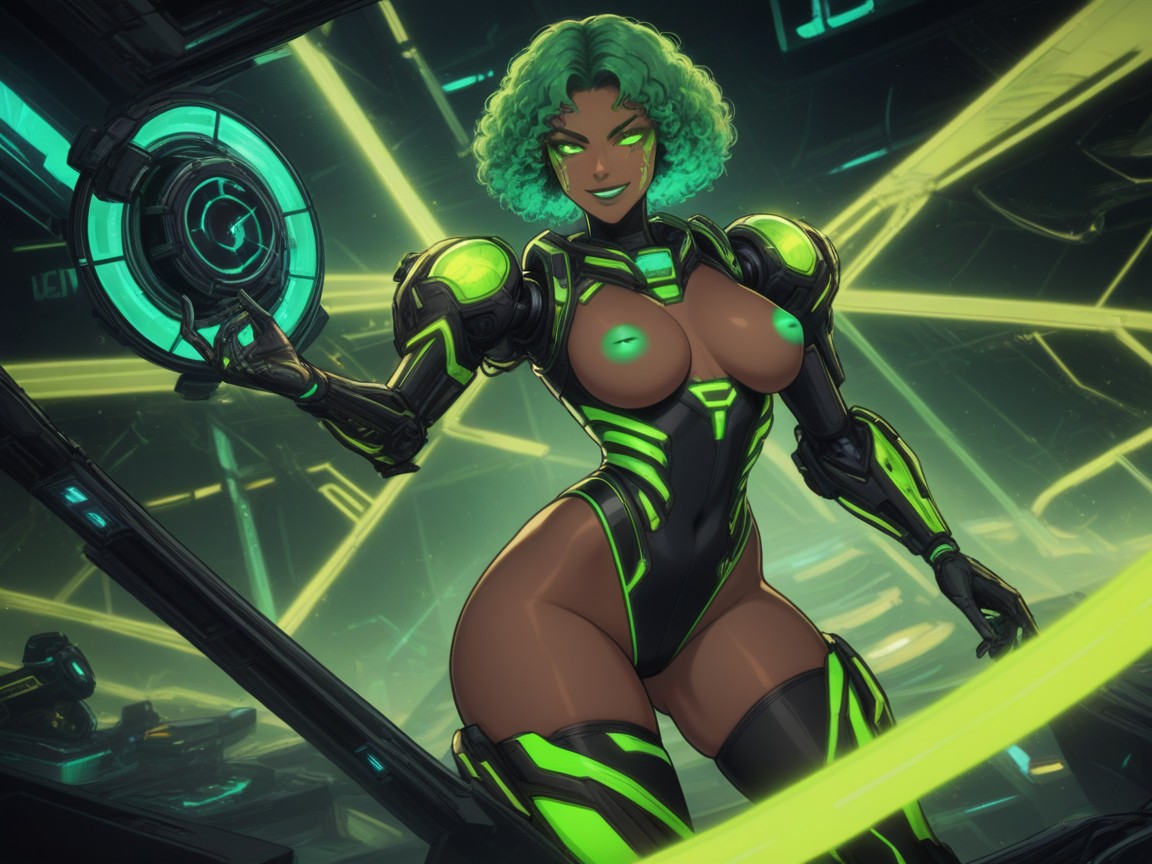 18+, Holographic Interface, Nsfw Latina AI Porn