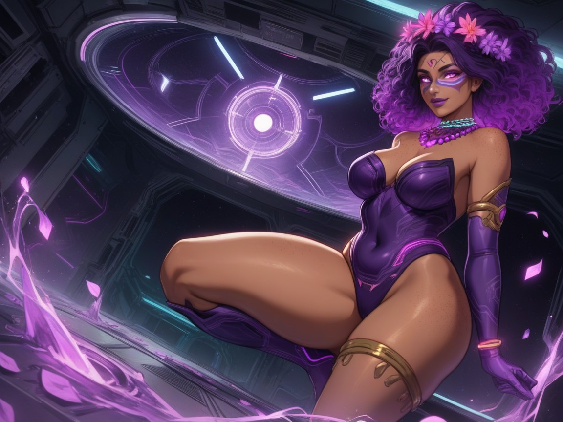 Tan Skin, Tribal Biotech, Thick Latina AI Porn