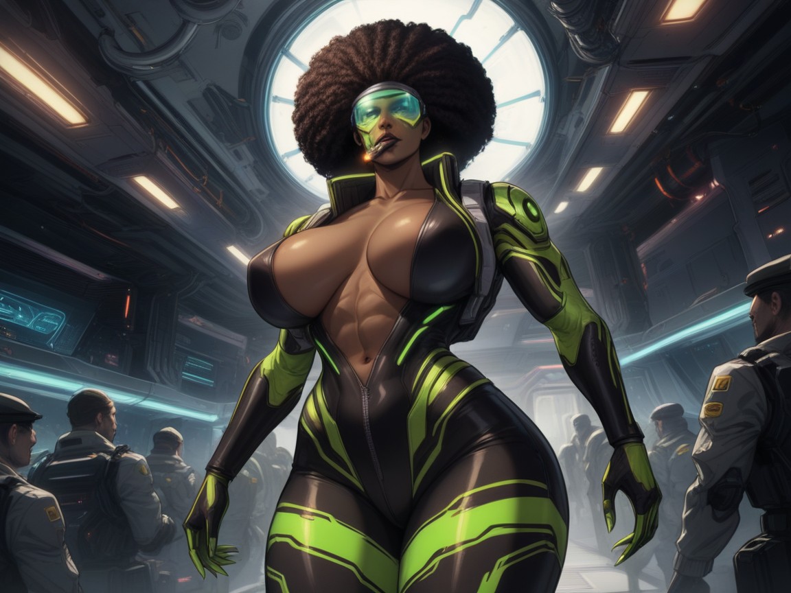 Ultra Detailed, Wide Angle, Spaceship Location Latina AI Porn