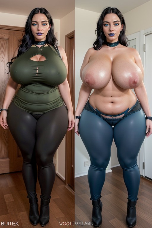 Split Screen, 18+, Botox Lips AI Porn