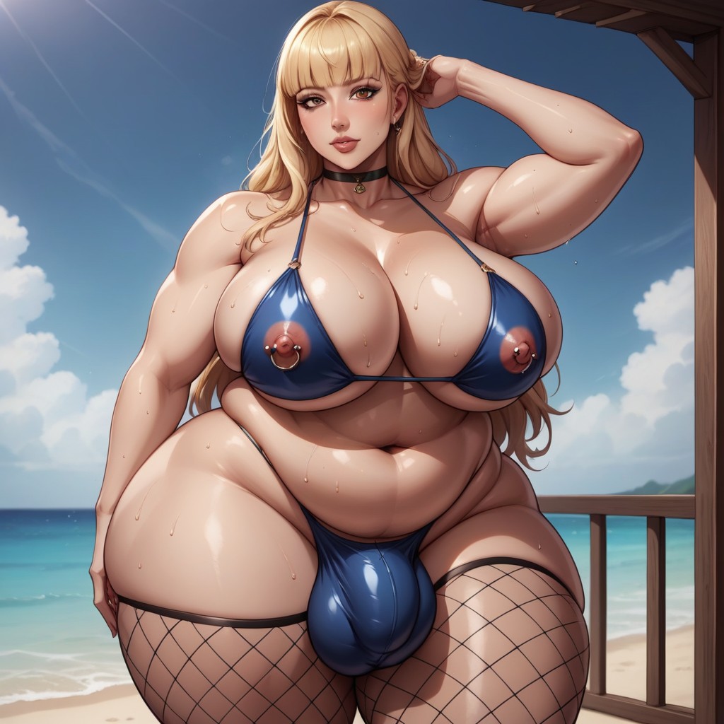 Love Handles, Fully Clothed, Sweaty Hentai AI Porn