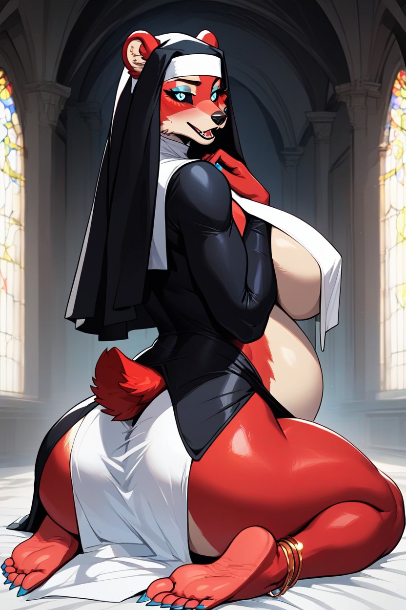 Big Ass, Pregnant, Anthro Focus Furry AI Porn