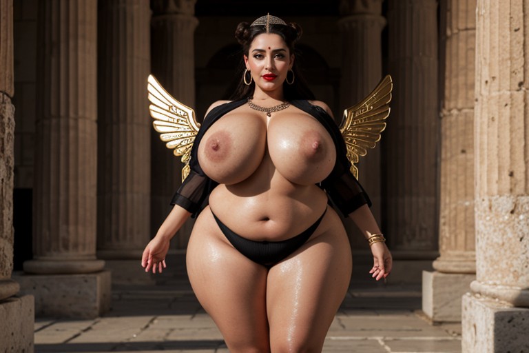 Black Areolas And Black Nipples, Ancient Greek Kingdom, Extra Long Erect Nipples AI Porn