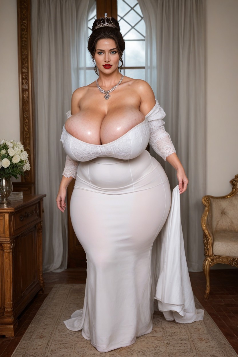 Supremely Elegant Swedish Woman, Crown, Hips Wider Than Shoulders AI Porn