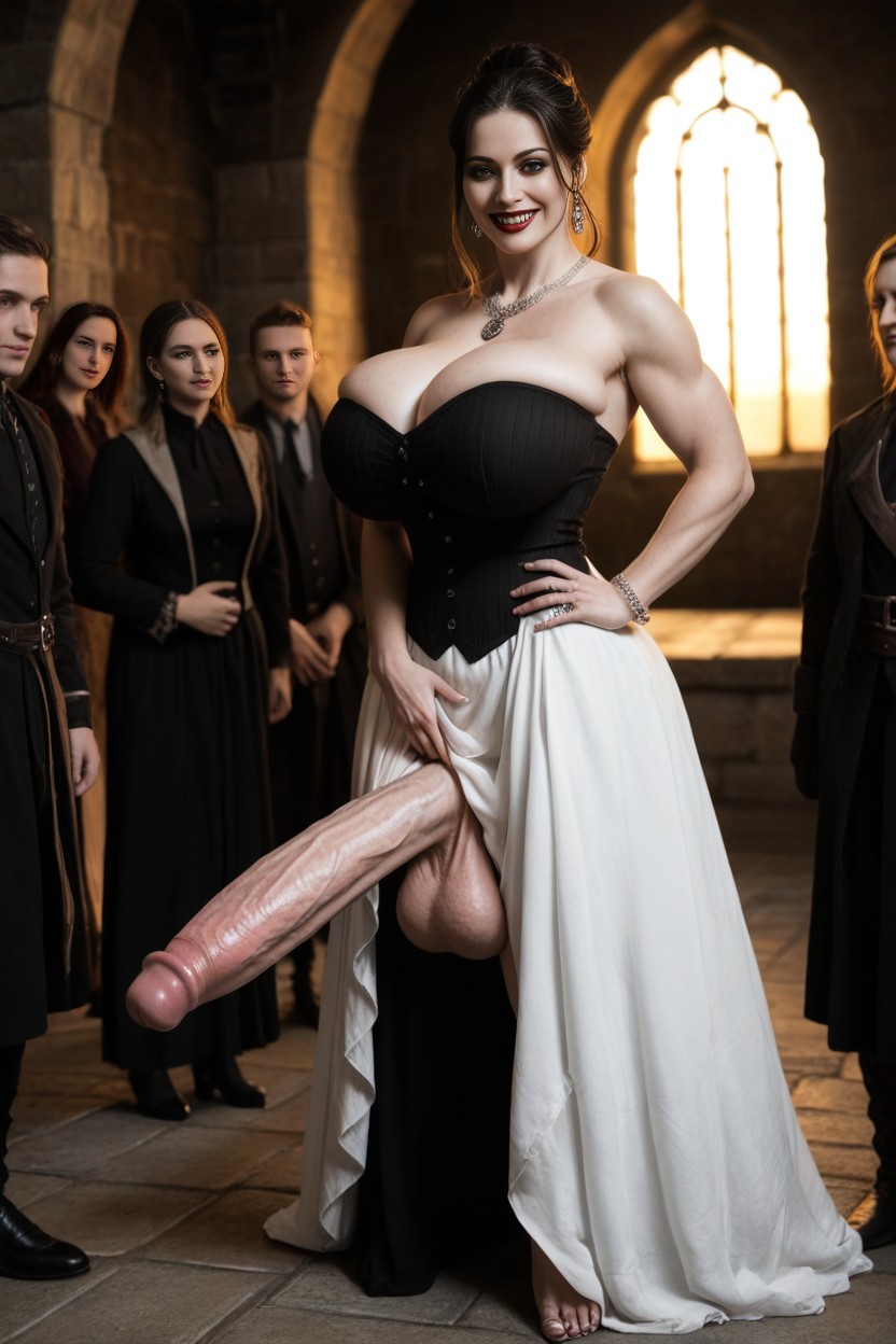 Earrings, Harem, Necken Transfrau KI-Porno