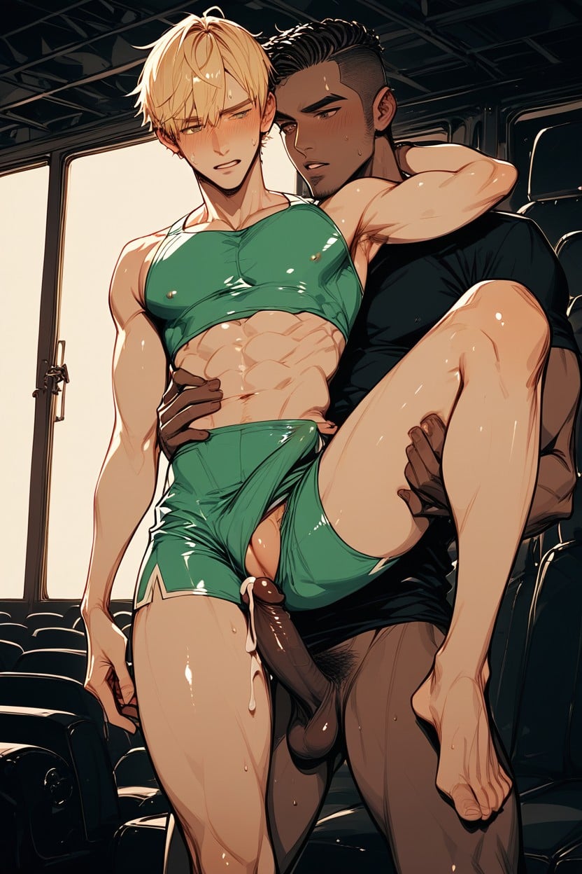 Man With Pussy, Pussy, Sporty Shorts AI Gay Porn