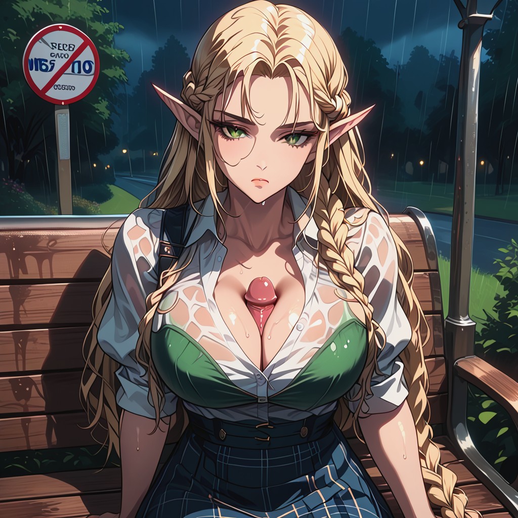 Wide Hip, Bus Stop, Tired Face Hentai AI Porn
