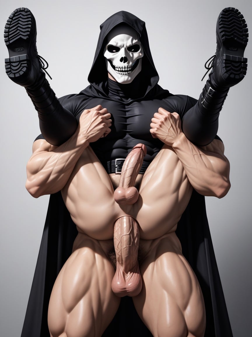Knife, A Man, Cara Cansada Porno gay IA