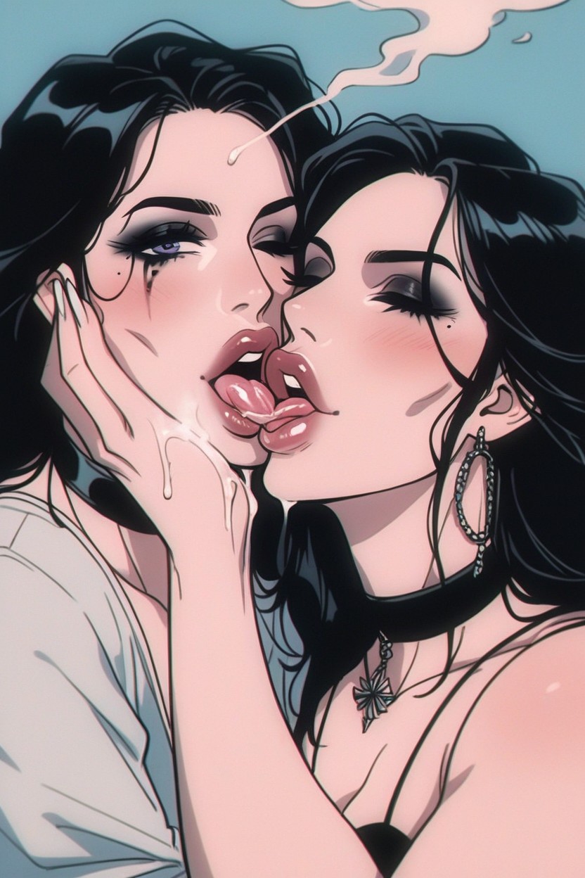 Wink, Orgasm, Juicy Lips Hentai AI Porn