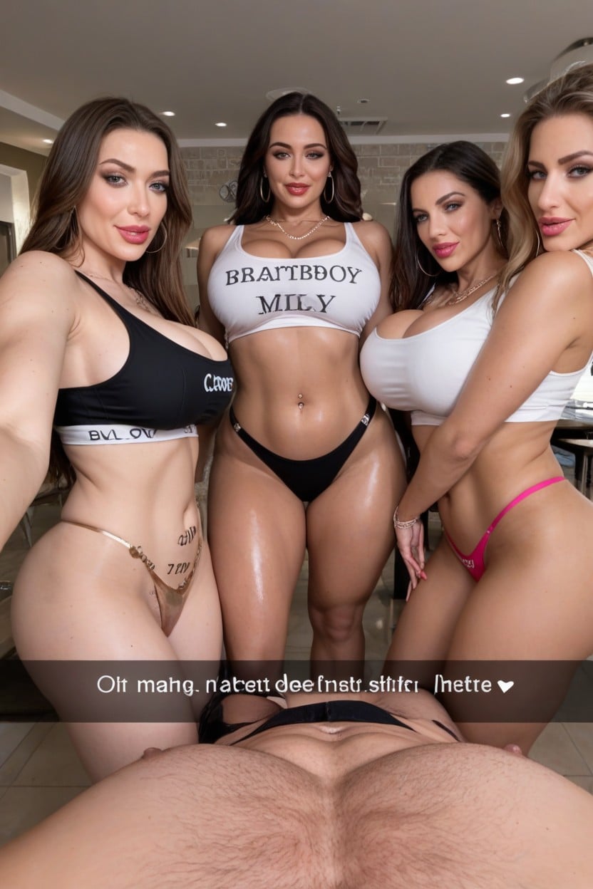 Thong, In A Frat House, Douchey Frat Guys MILF AI Porn
