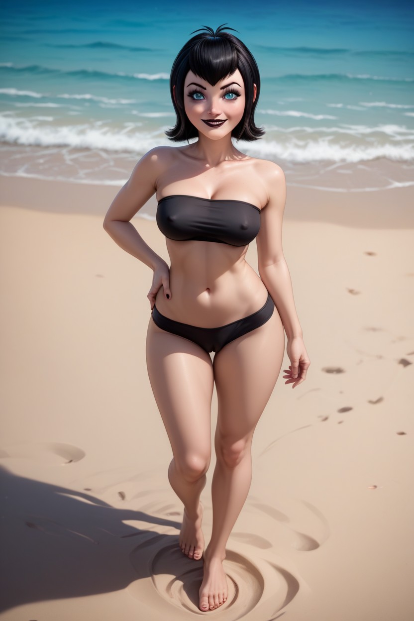 Beach, Camel Toe, Weather Sunny Hentai AI Porn