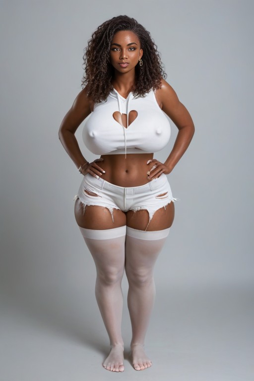 Bangles, Massive Breast, African Woman AI Porn
