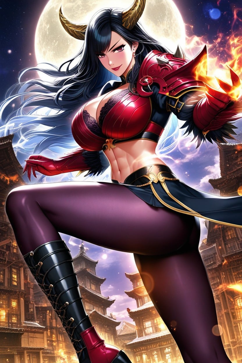 Side View, Stars, Hair Covering One Eye Hentai AI Porn
