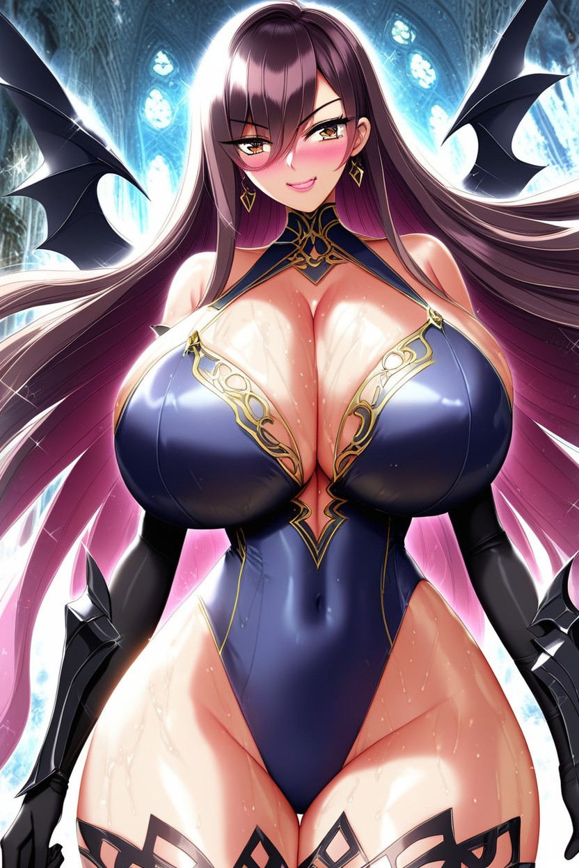 Erza, Demon, Red Lips Hentai IA