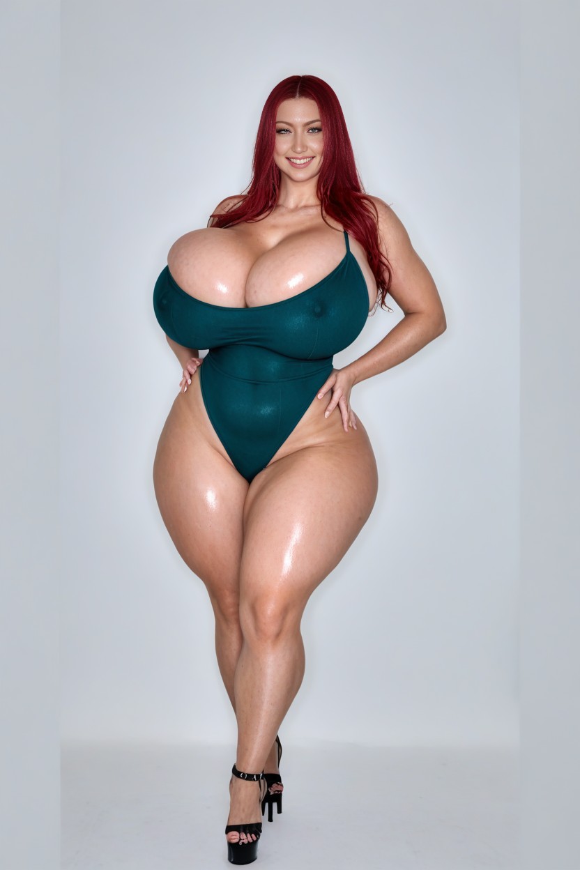 Erect Nipples, Fit, Oiled Skin AI Porn
