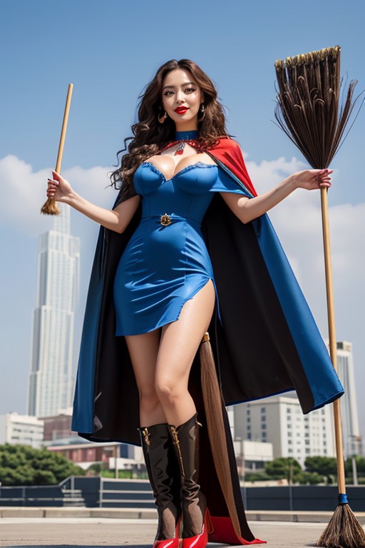 Long Hair, Waist, Magic Cape Porno IA