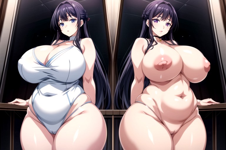 Hyper Ultra Mega Fat Ass, The Most Perfect Face, Gothic Hentai AI Porn