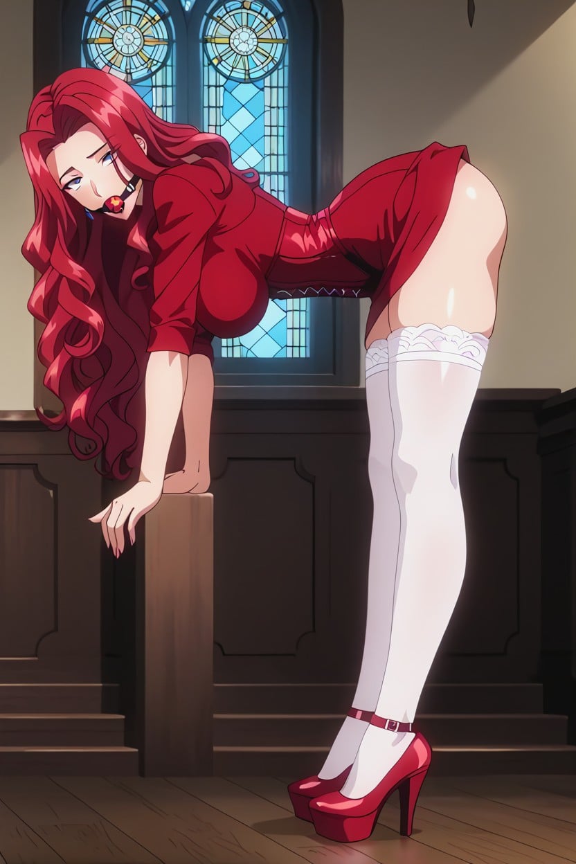 18+, Bottom Up (upskirt), Large Breast Hentai AI Porn