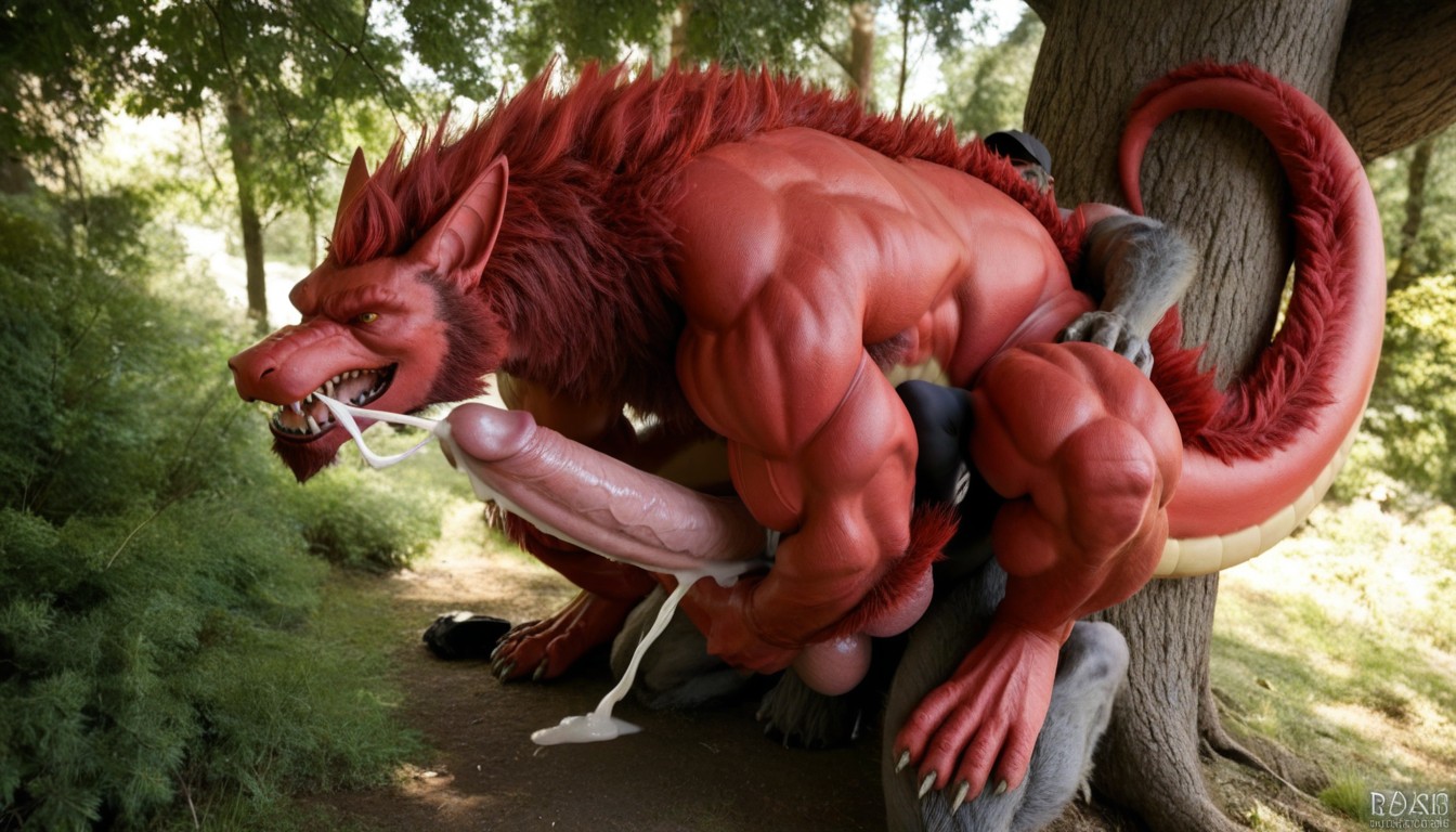 Belly Of Werewolf Is Completely Filled With Hyper Dragon Cock, Hdr, 18+ Porno IA Gay