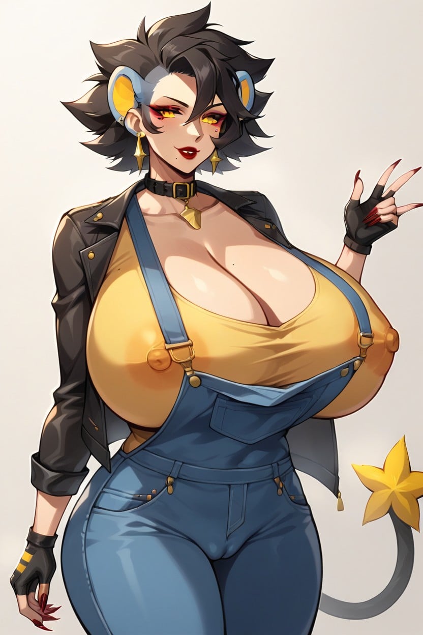 Luxray Tail, Red Mascara, Sharp Nails Hentai AI Porn