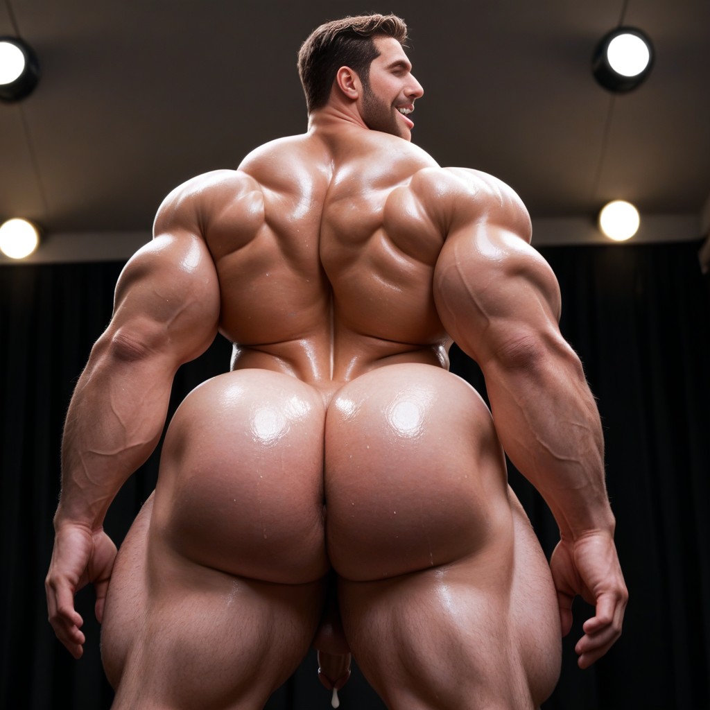 Hyper Boobs, Southern European, Rear View AI Gay Porn