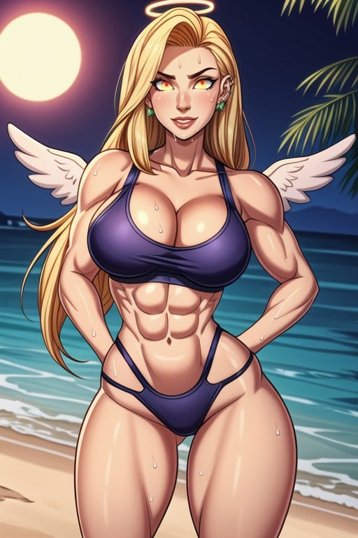 Light Green Eyes, Standing Facing The Viewer, Pale White Woman Hentai AI Porn
