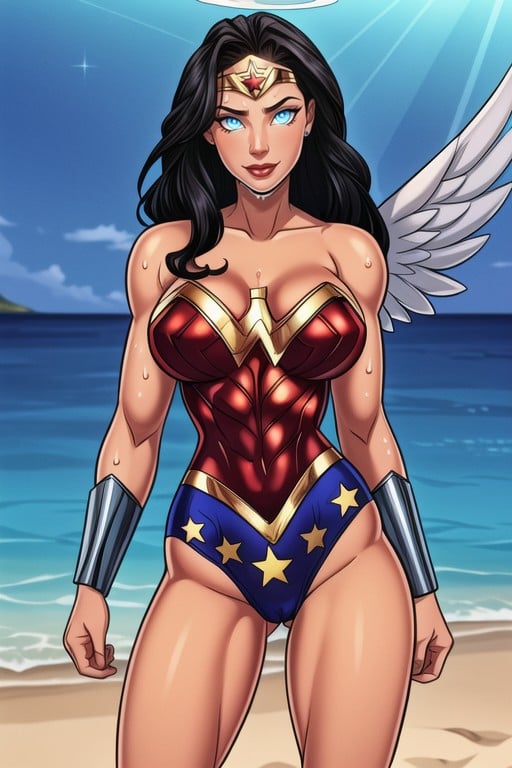 Flaunting Her Beautiful Abs, White Woman Like Milk, Halo Hentai AI Porn