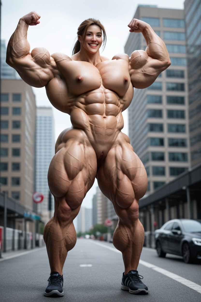 Huge Biceps, Female Muscle Chest, Huge Pecs Porno IA Asiatique
