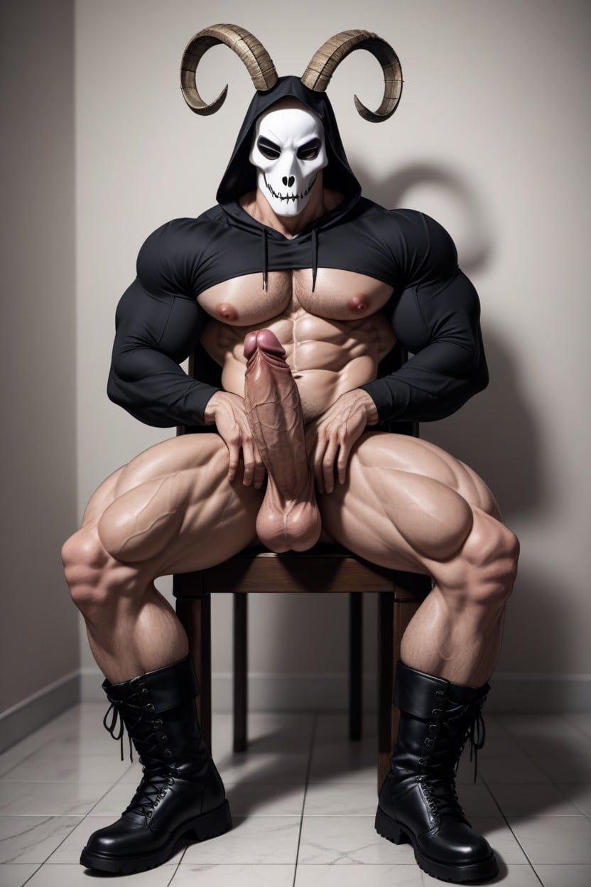 Black Boots, 2 People, Naked AI Gay Porn