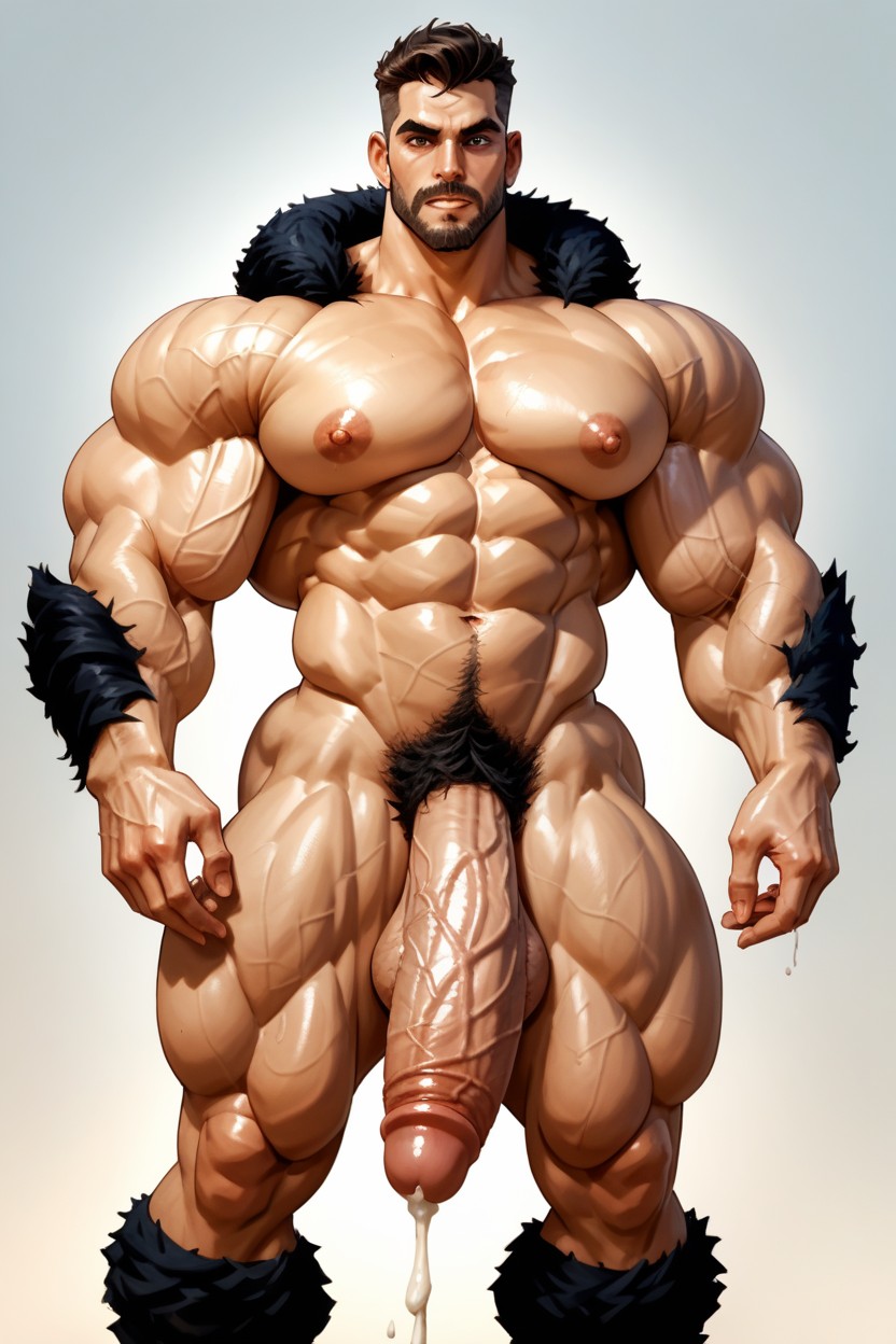 Large Pecs, Muscular Werewolf Masturbating, Long Legs Porno gay IA