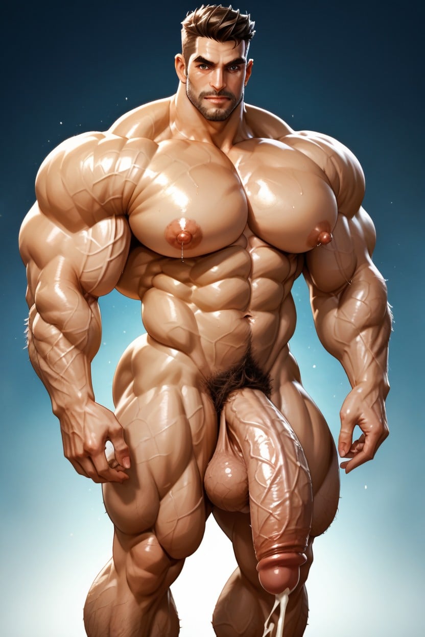 Huge Neck, Strong Lines, Large Nipples Porno IA Gay