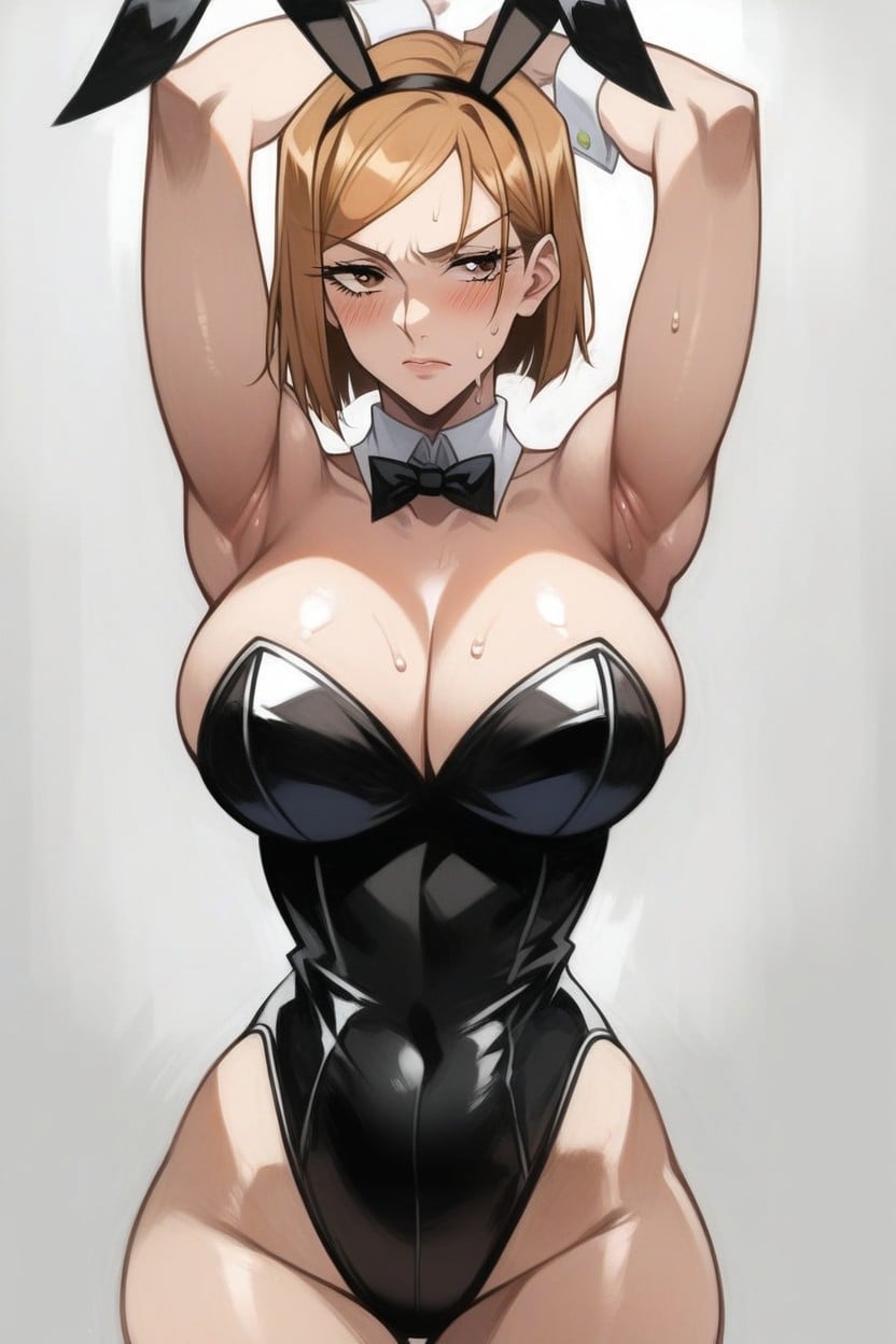 Bunny Costume, Blushing, Bunny Ears Headband Hentai AI Porn