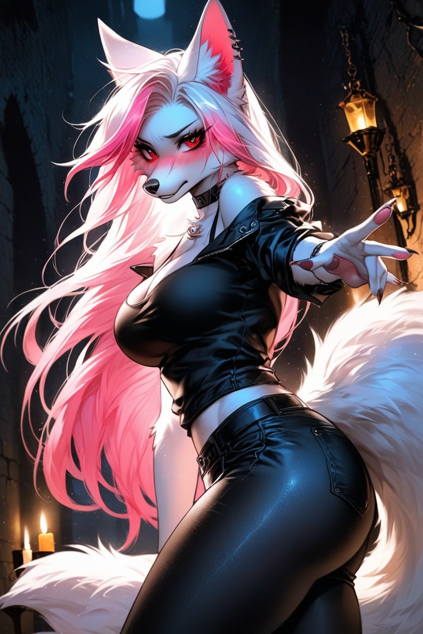 18+, Off Shoulder, Fox Furry AI Porn