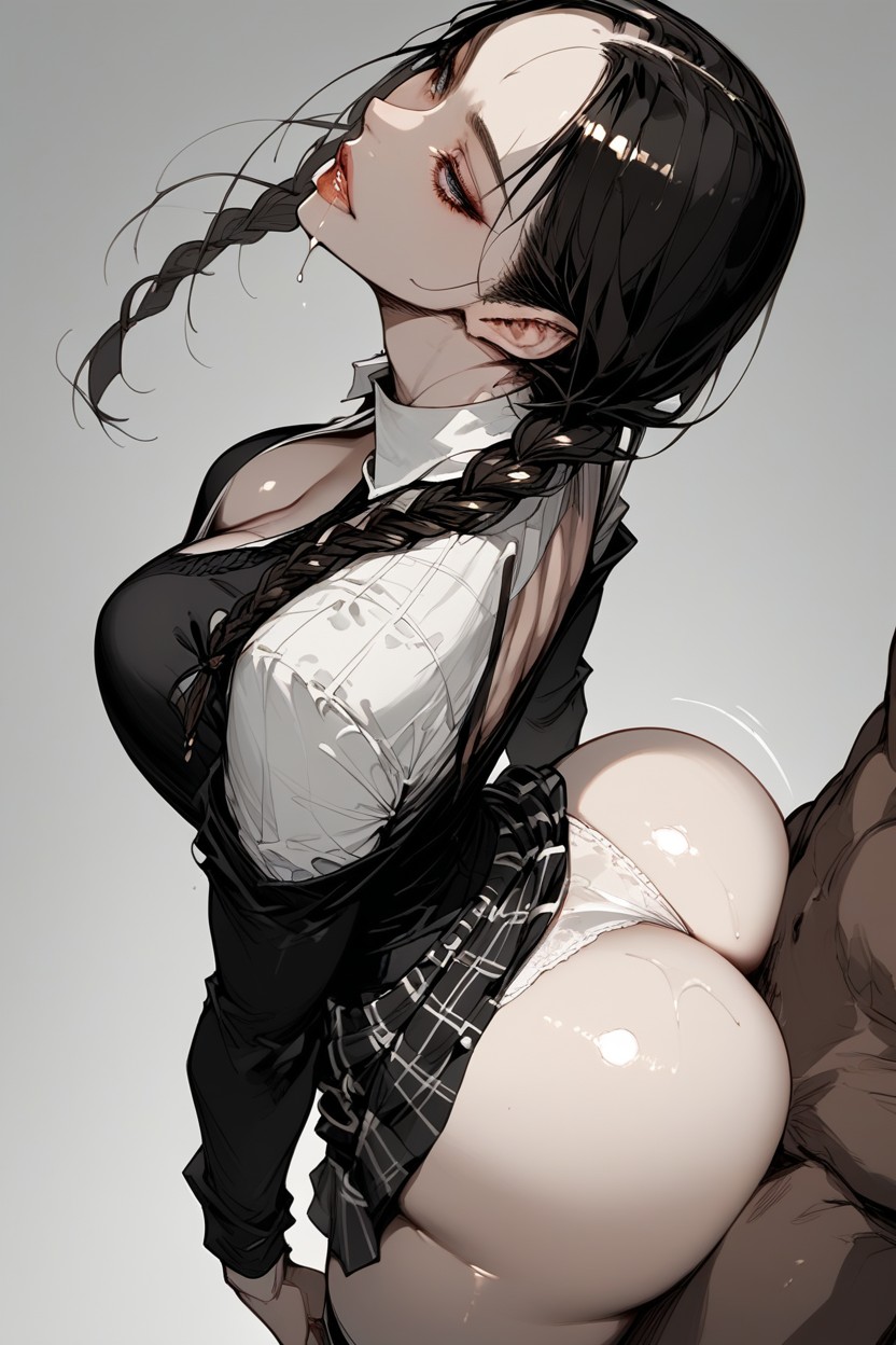 Maigre, Exposed Chest, Beautiful Face Porno IA Hentai