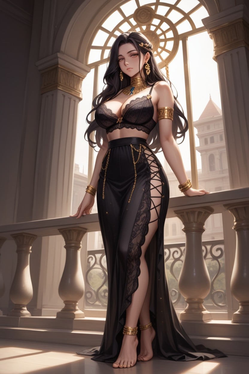 Strong Thighs, Half Lidded With Exhaustion, Eyes Half Closed AI Porn